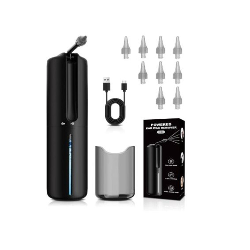Upgraded Ear Wax Removal, Electric Ear Cleaner,4 Pressure Modes, 10 nozzles